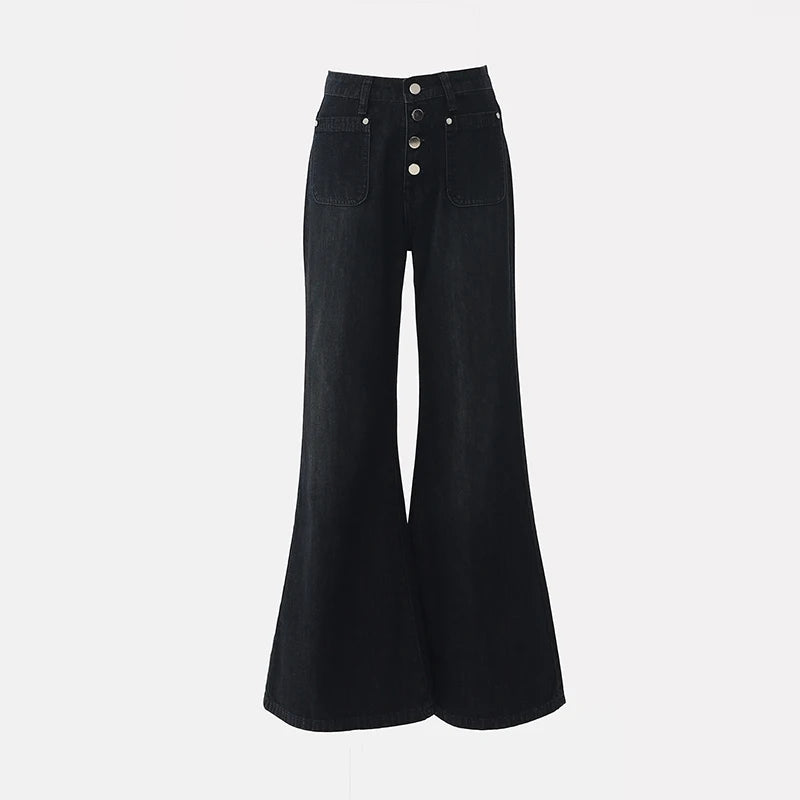 Minimalist Vintage Y2K Denim Flared Jeans