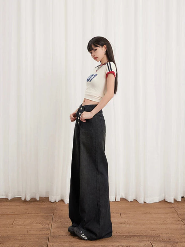 Minimalist Vintage Y2K Denim Flared Jeans