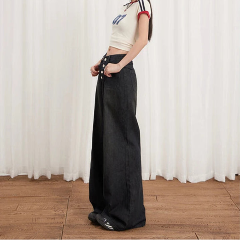 Minimalist Vintage Y2K Denim Flared Jeans