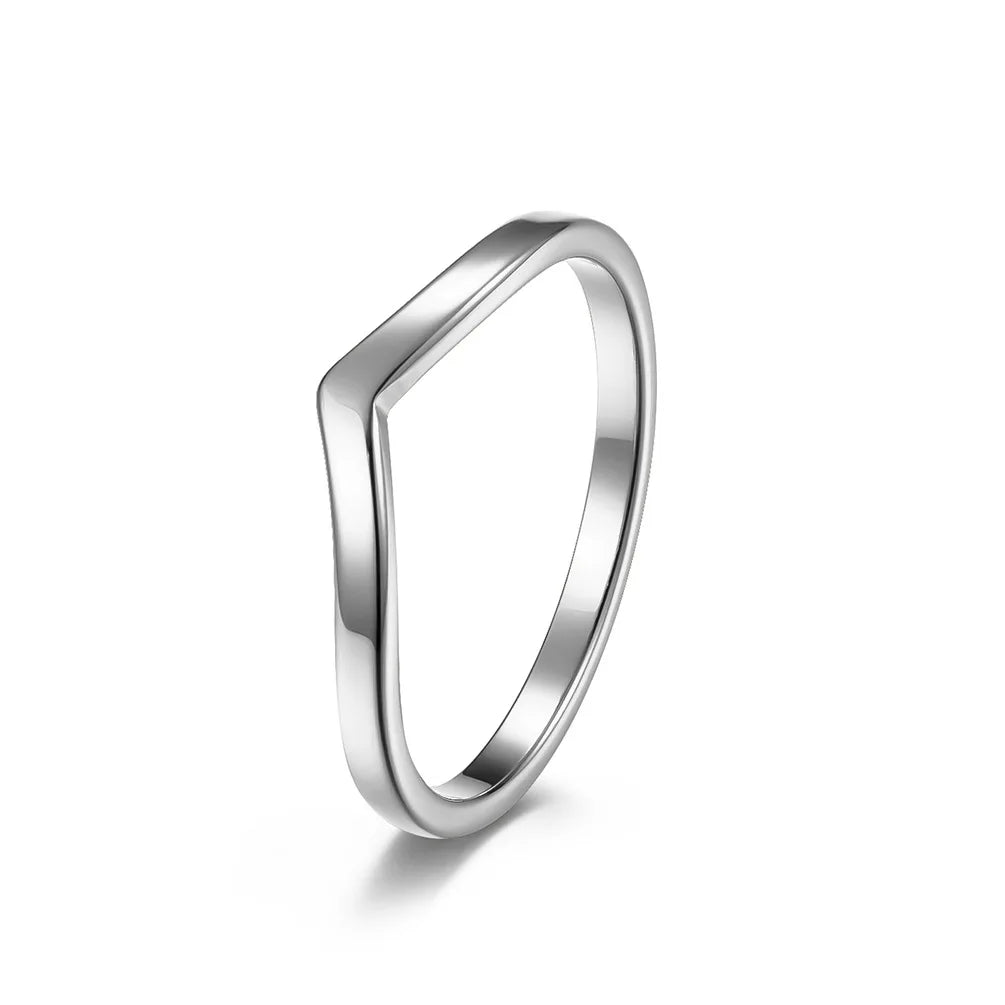 One V Shape Ring