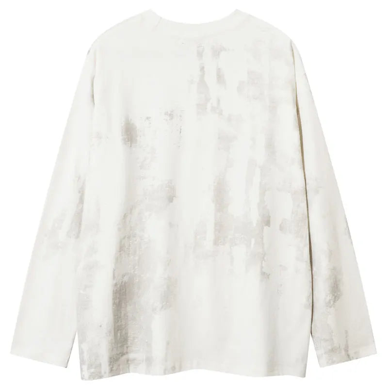 Oversized Grunge Y2K Graphic Long Sleeve Top