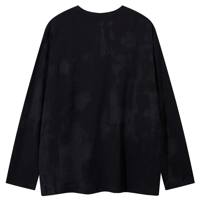 Oversized Grunge Y2K Graphic Long Sleeve Top