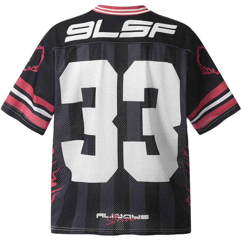 Oversized Mesh Y2K Racing Jersey