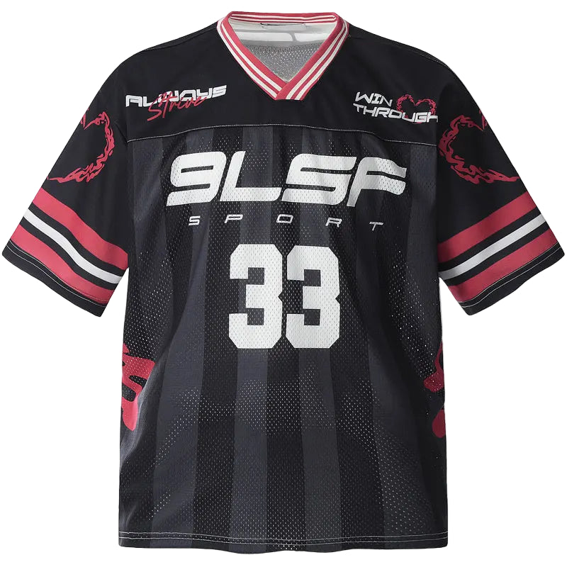 Oversized Mesh Y2K Racing Jersey