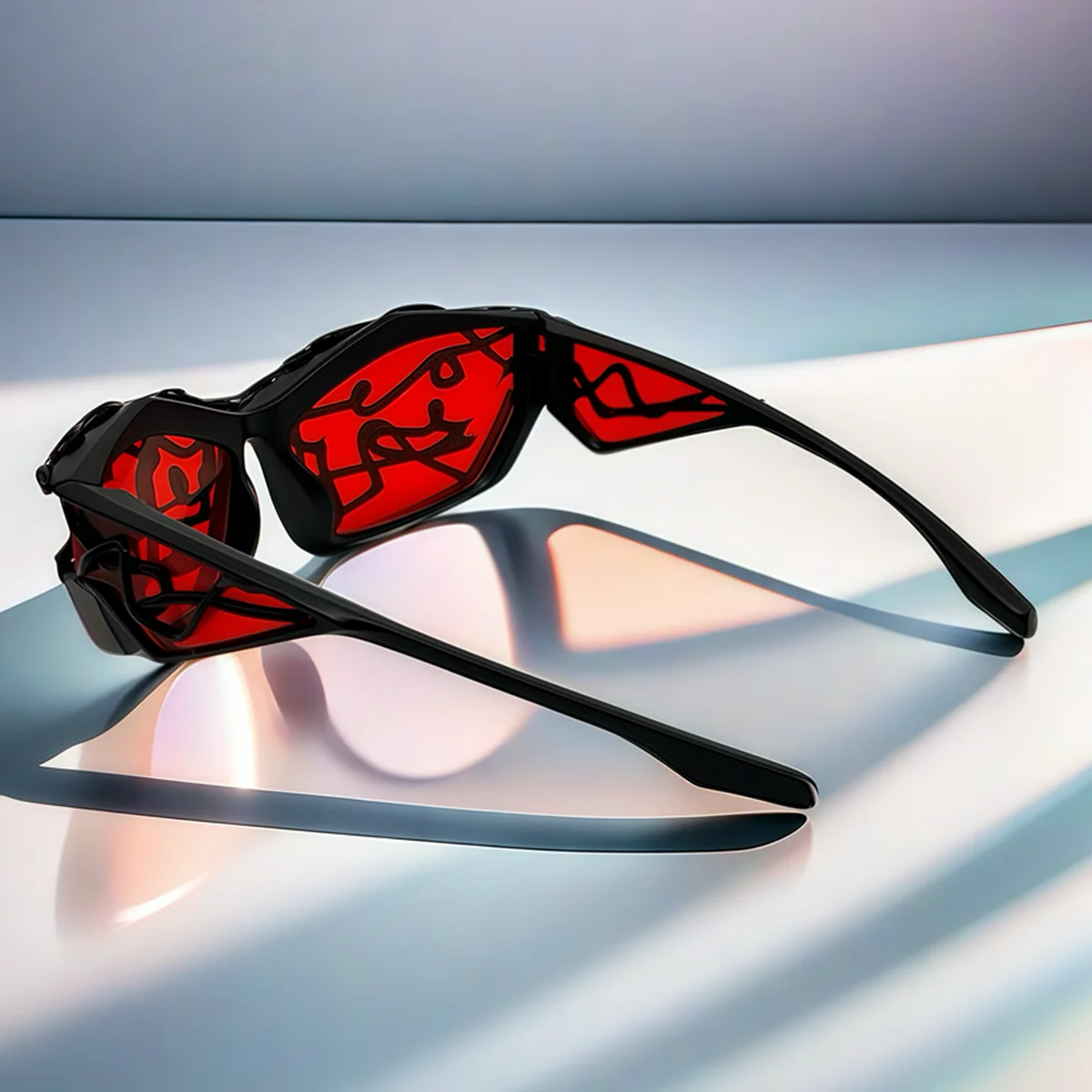 Personalised Lines Y2K Futuristic Sunglasses