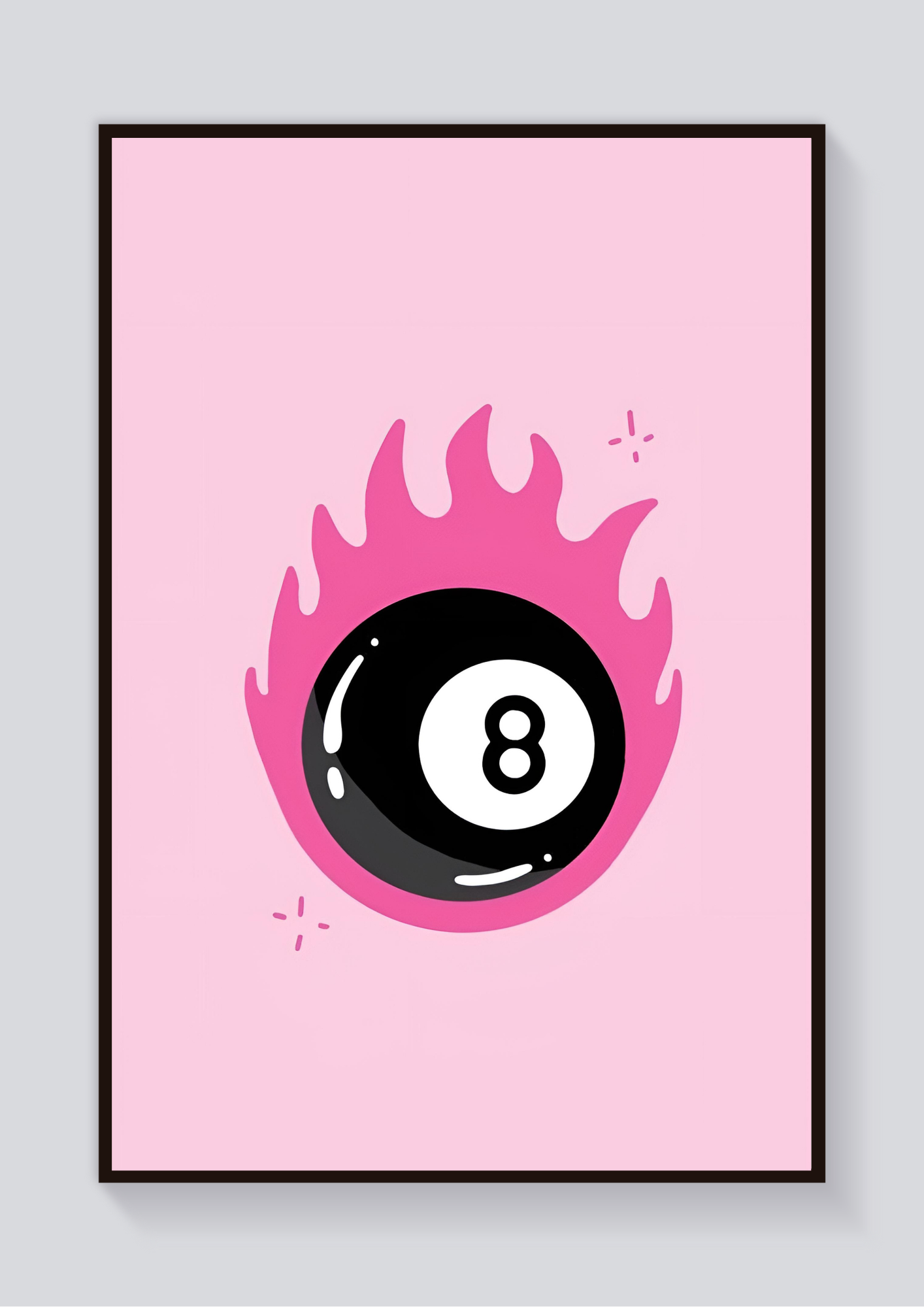 Pink 8 Ball Poster