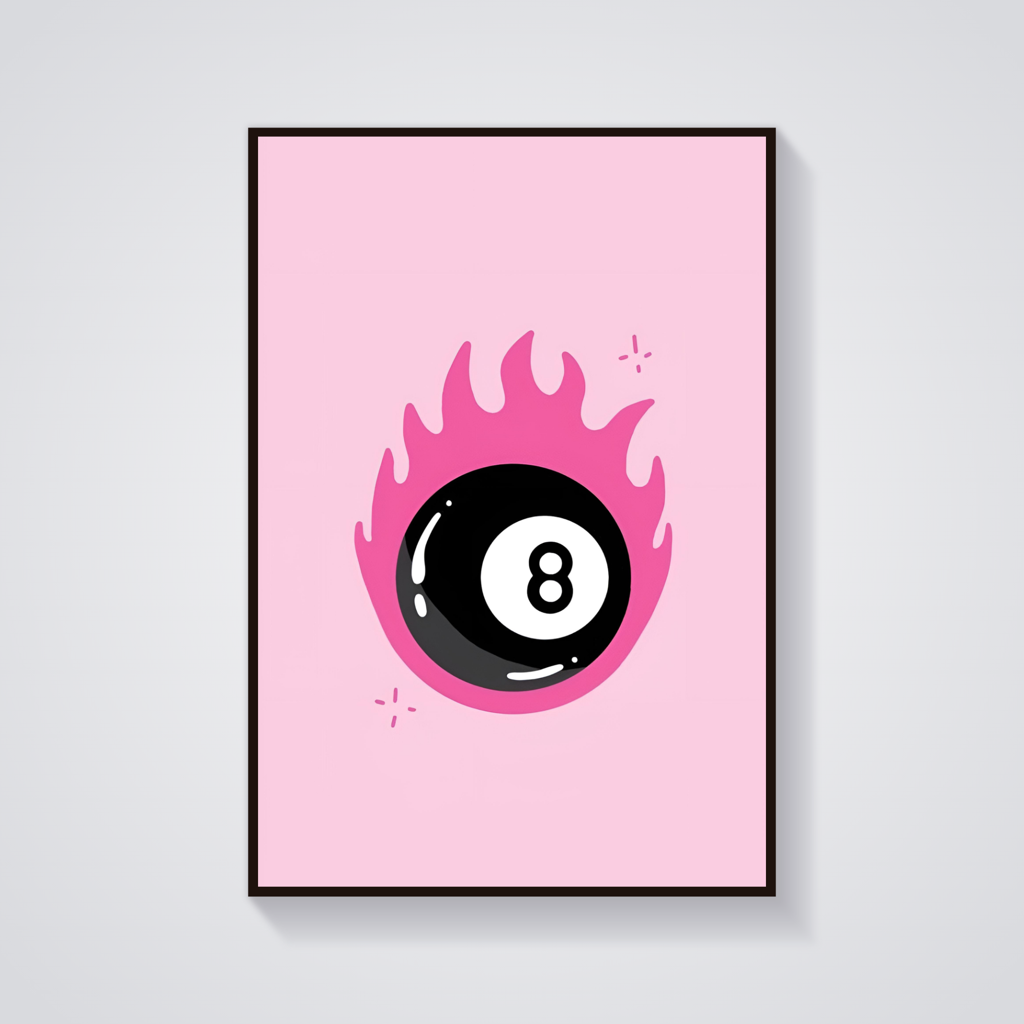 Pink 8 Ball Poster