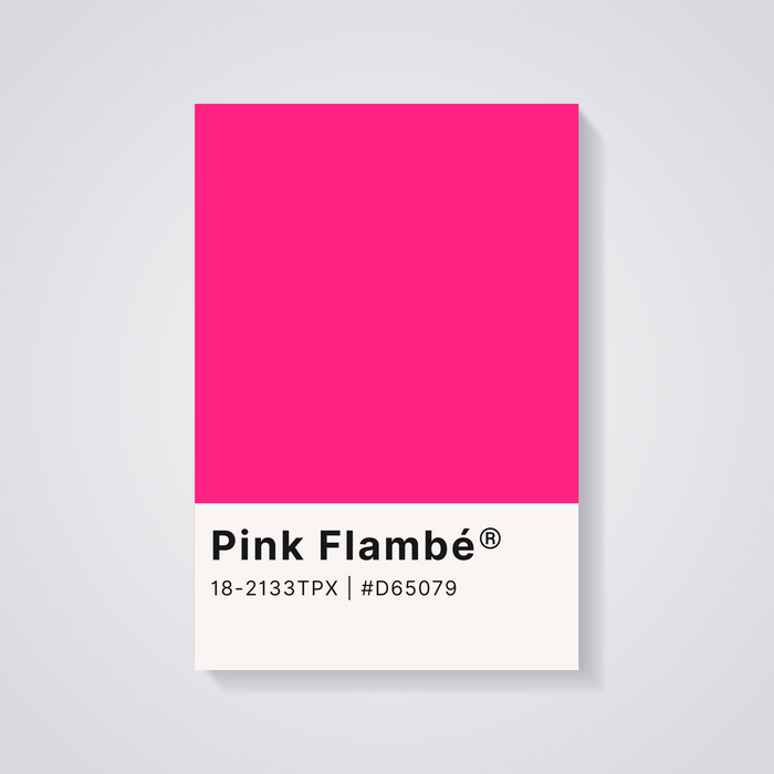 Pink Flamb√© Pantone Swatch Art Print - Aesthetic Room Decor Wall Art