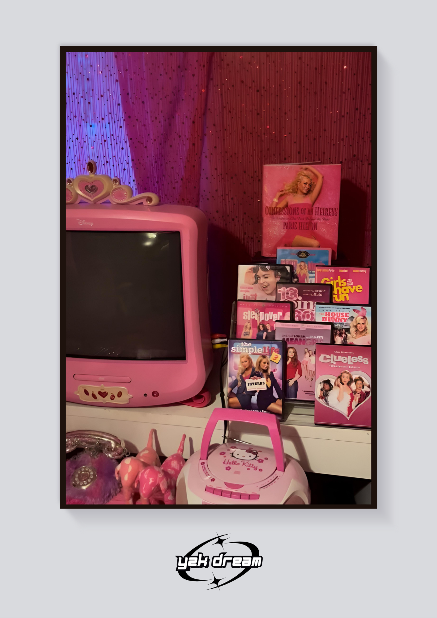 Y2K Pink Room Aesthetic Poster