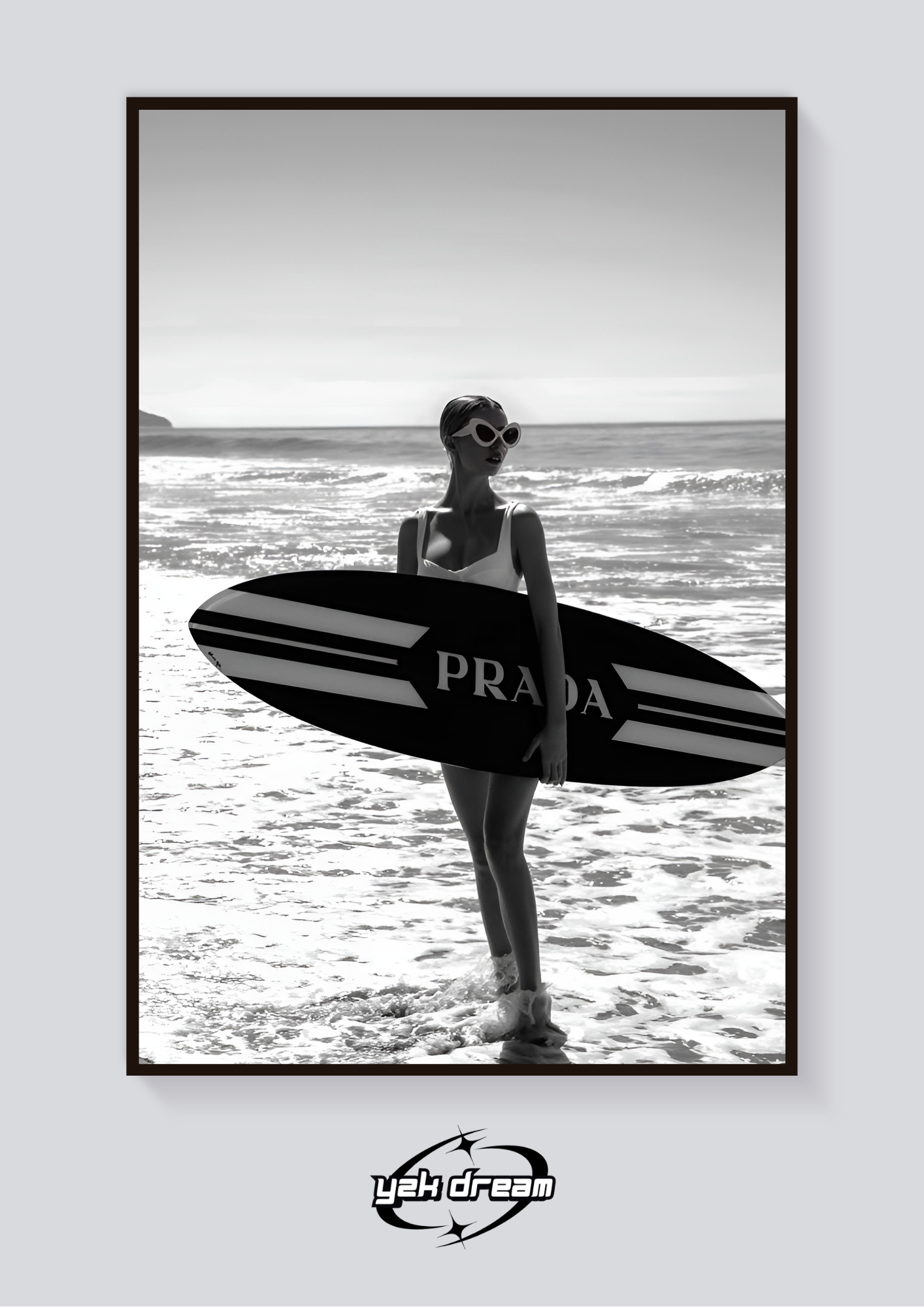 Y2K Prada Surf Poster