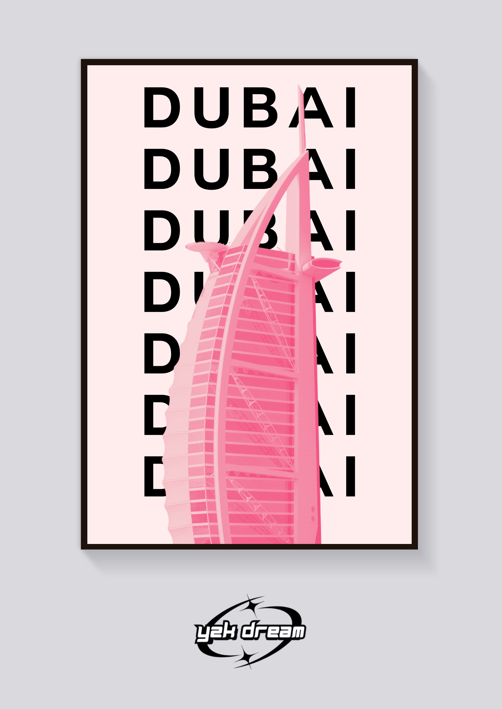 Preppy Burj Al Arab Dubai Poster