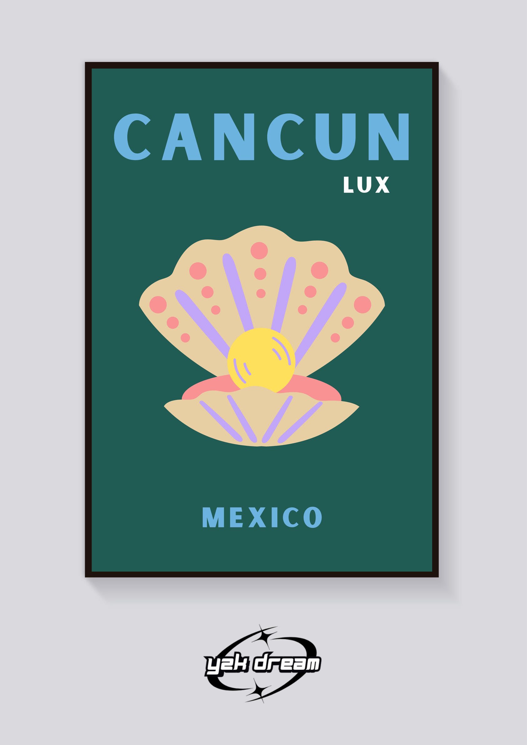 Preppy Cancun Shell Poster