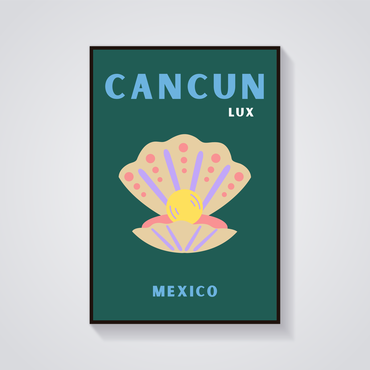 Preppy Cancun Shell Poster