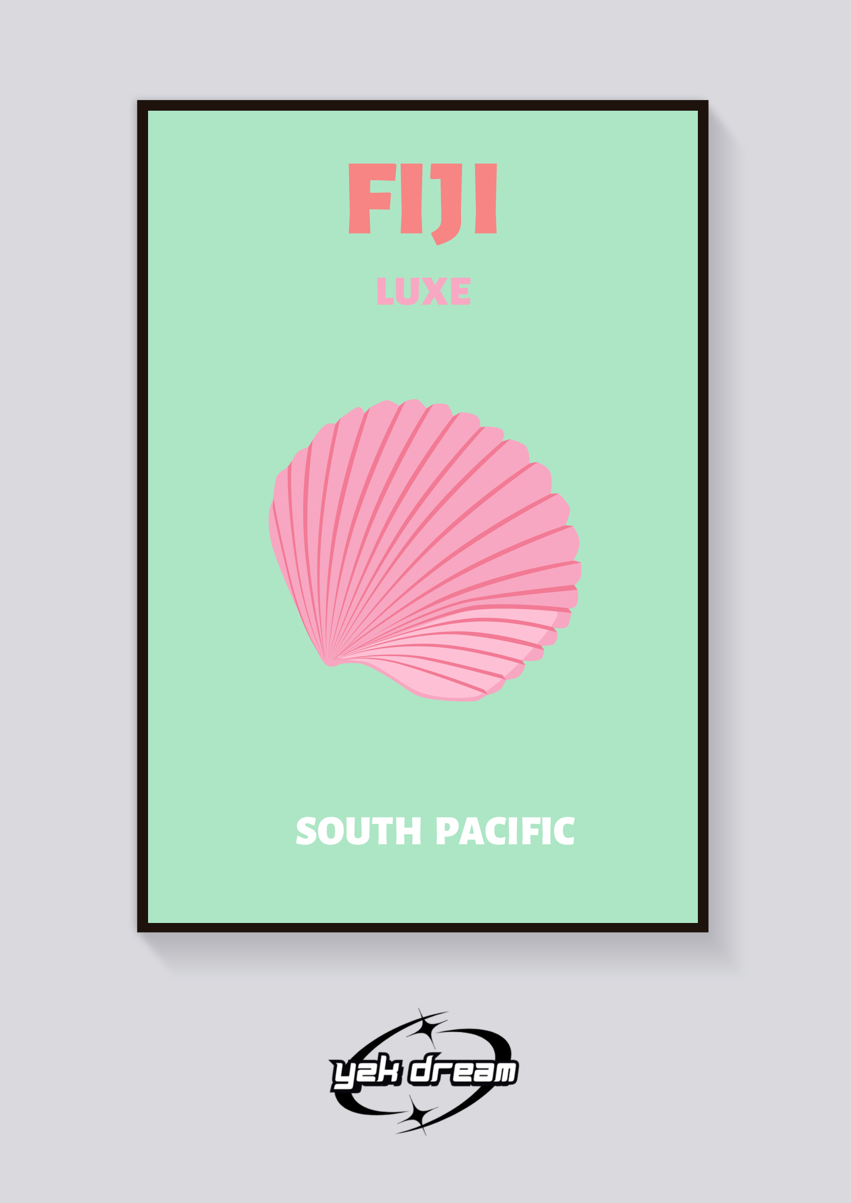 Preppy Fiji Shell Luxe Poster