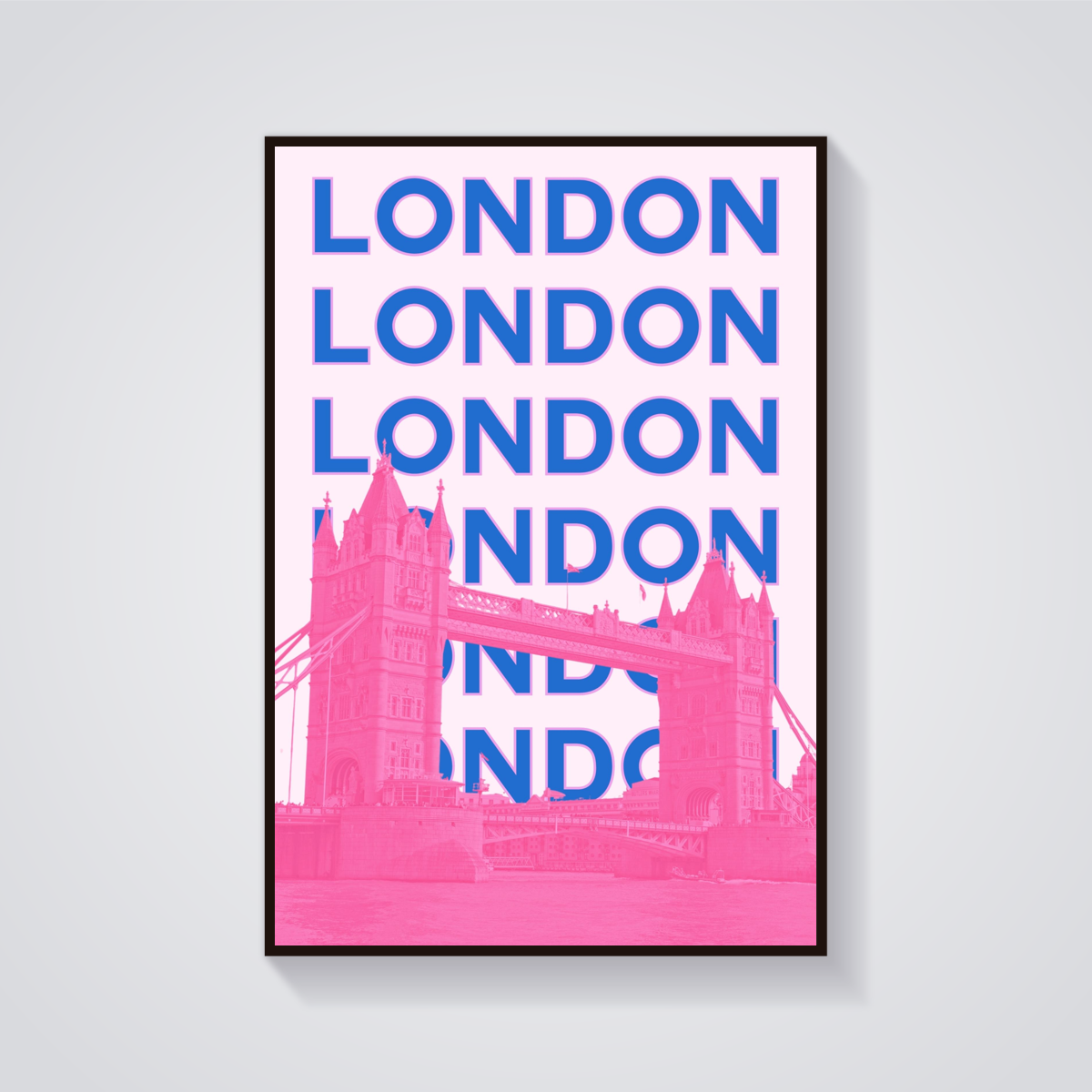 Preppy Tower Bridge London Poster