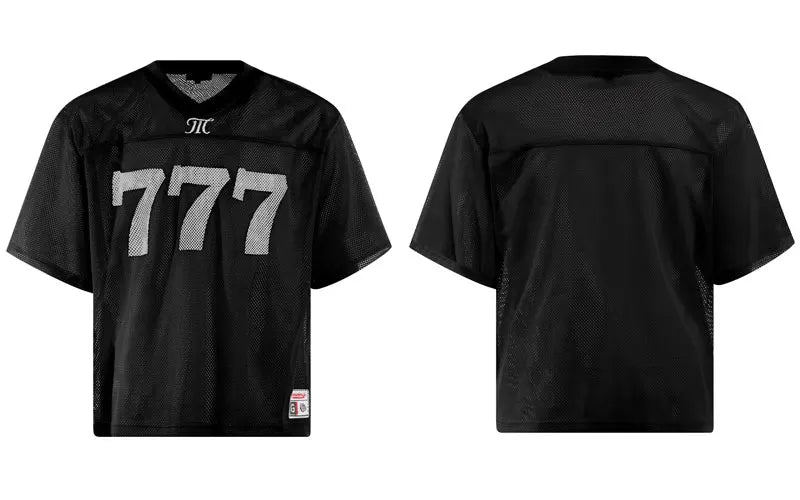 Printed Y2K "777" Mesh Jersey