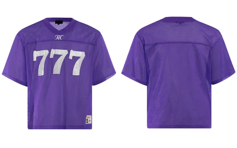 Printed Y2K "777" Mesh Jersey