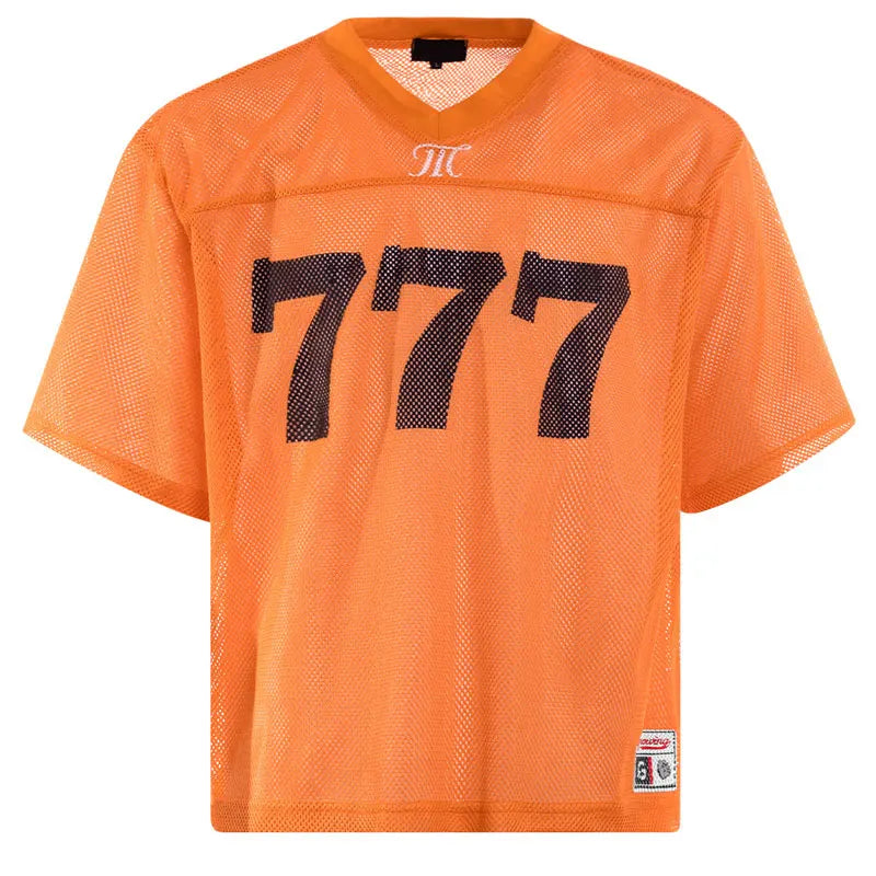 Printed Y2K "777" Mesh Jersey