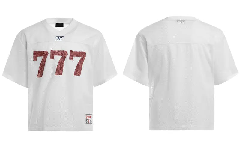 Printed Y2K "777" Mesh Jersey