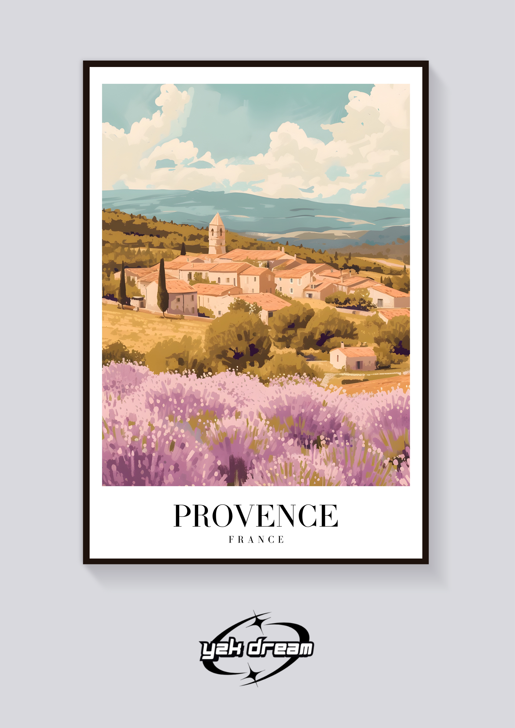 Provence Lavender Village Poster