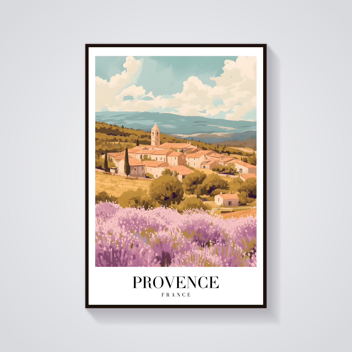 Provence Lavender Village Poster