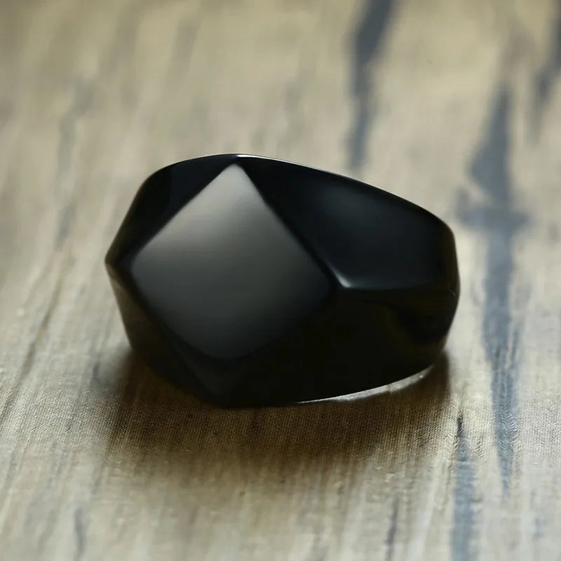 Quadrangle Flat Top Signet Ring