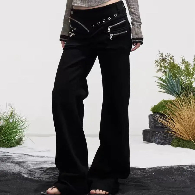 Retro Y2K High Waist Micro Flare Jeans