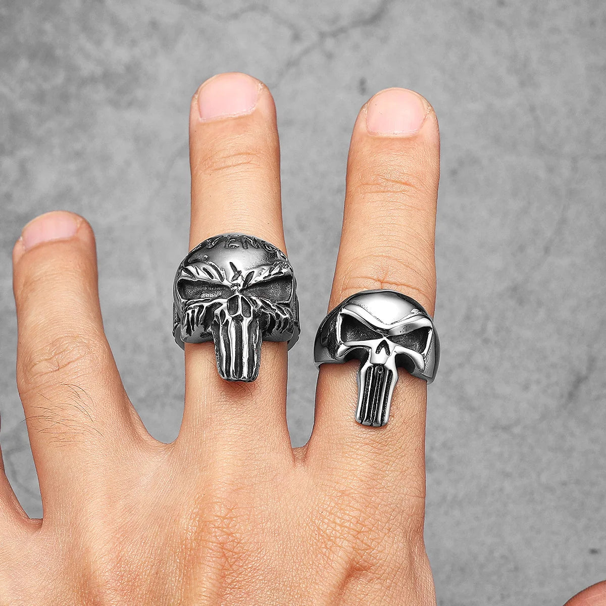 Revenge Punisher Skull Ring