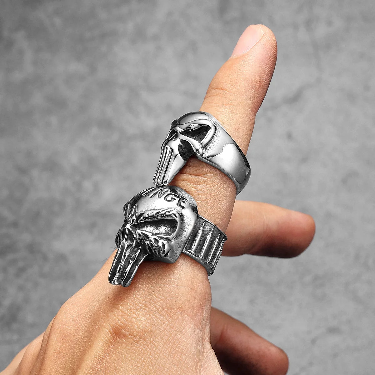 Revenge Punisher Skull Ring