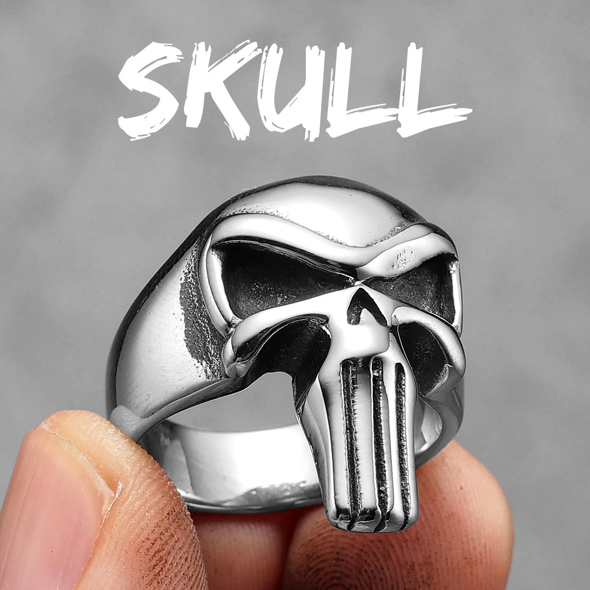 Revenge Punisher Skull Ring