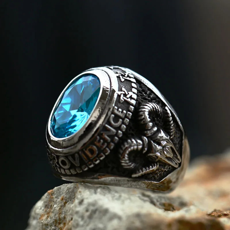 Serpent Snake Gem Ring