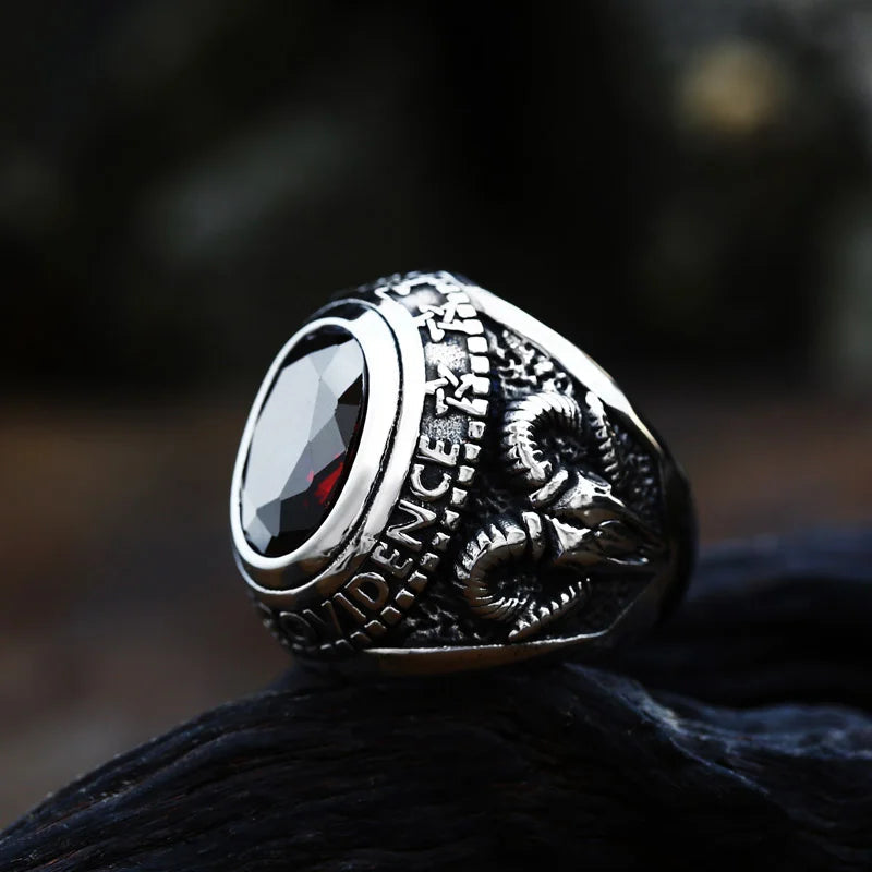 Serpent Snake Gem Ring