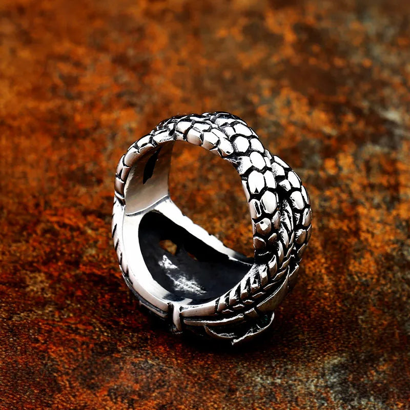 Serpent Snake Gem Ring