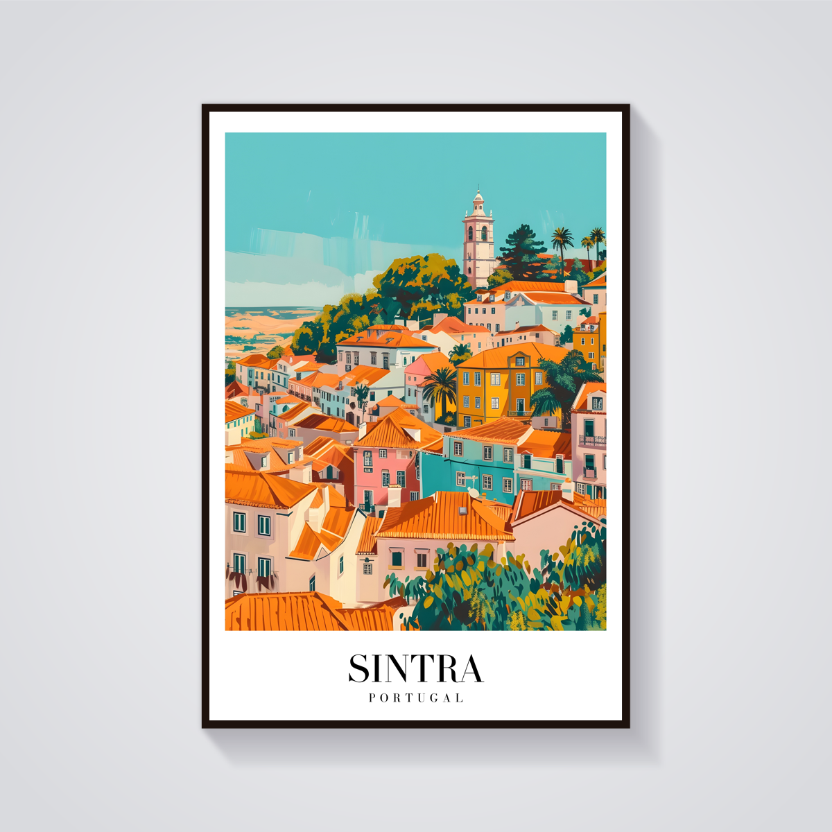 Sintra Portugal Vintage Poster