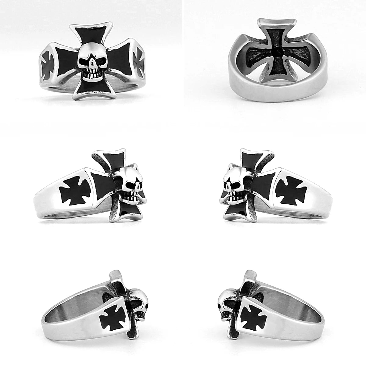 Steel Soldier Cross Ring