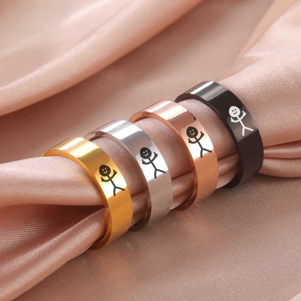 Stickman Band Ring