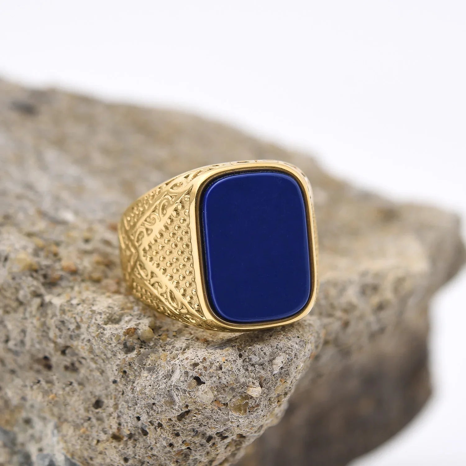 Stone Oval Signet Ring