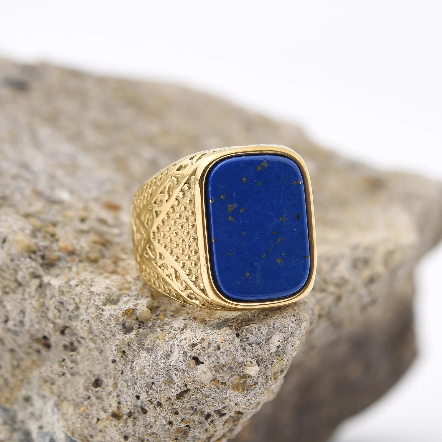 Stone Oval Signet Ring