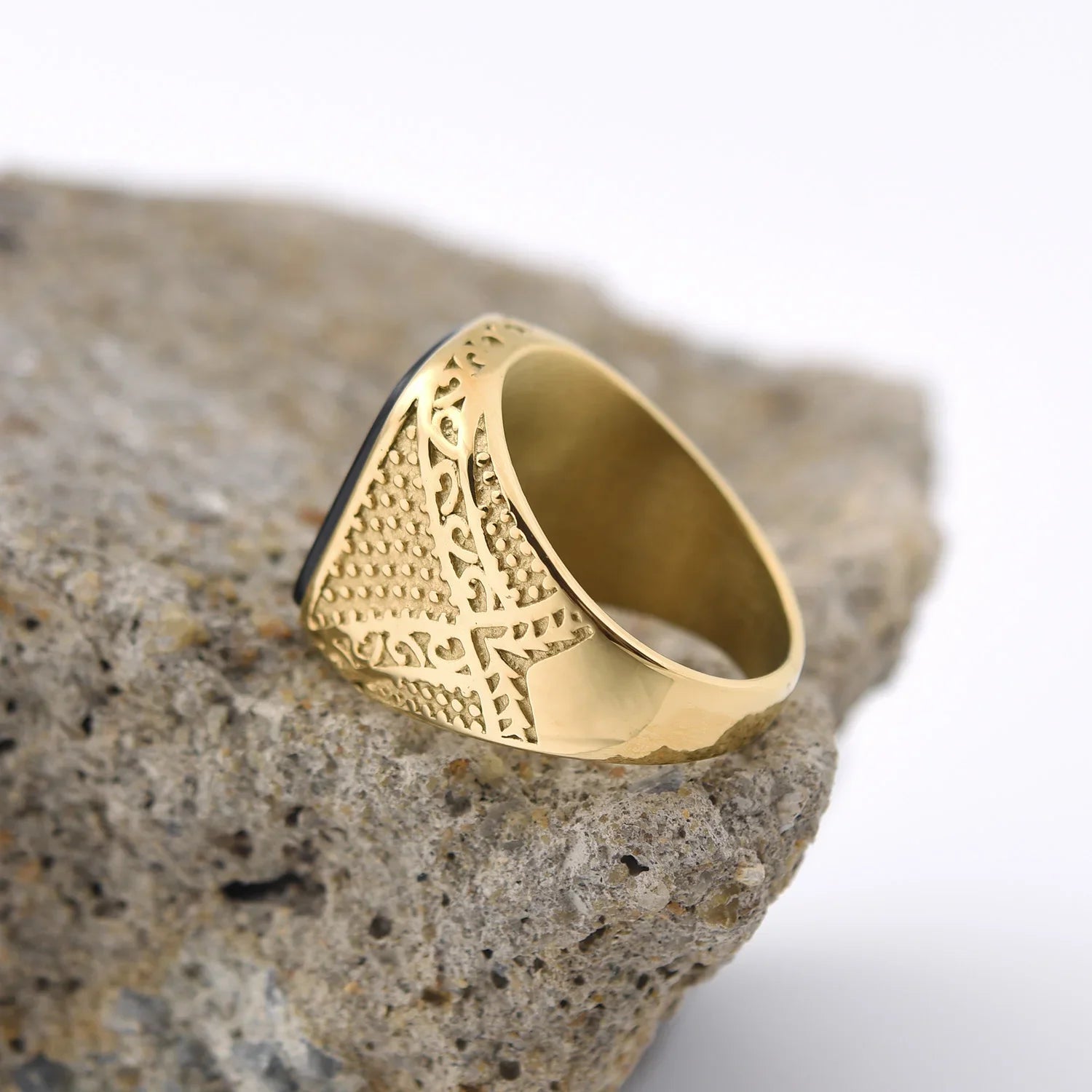 Stone Oval Signet Ring