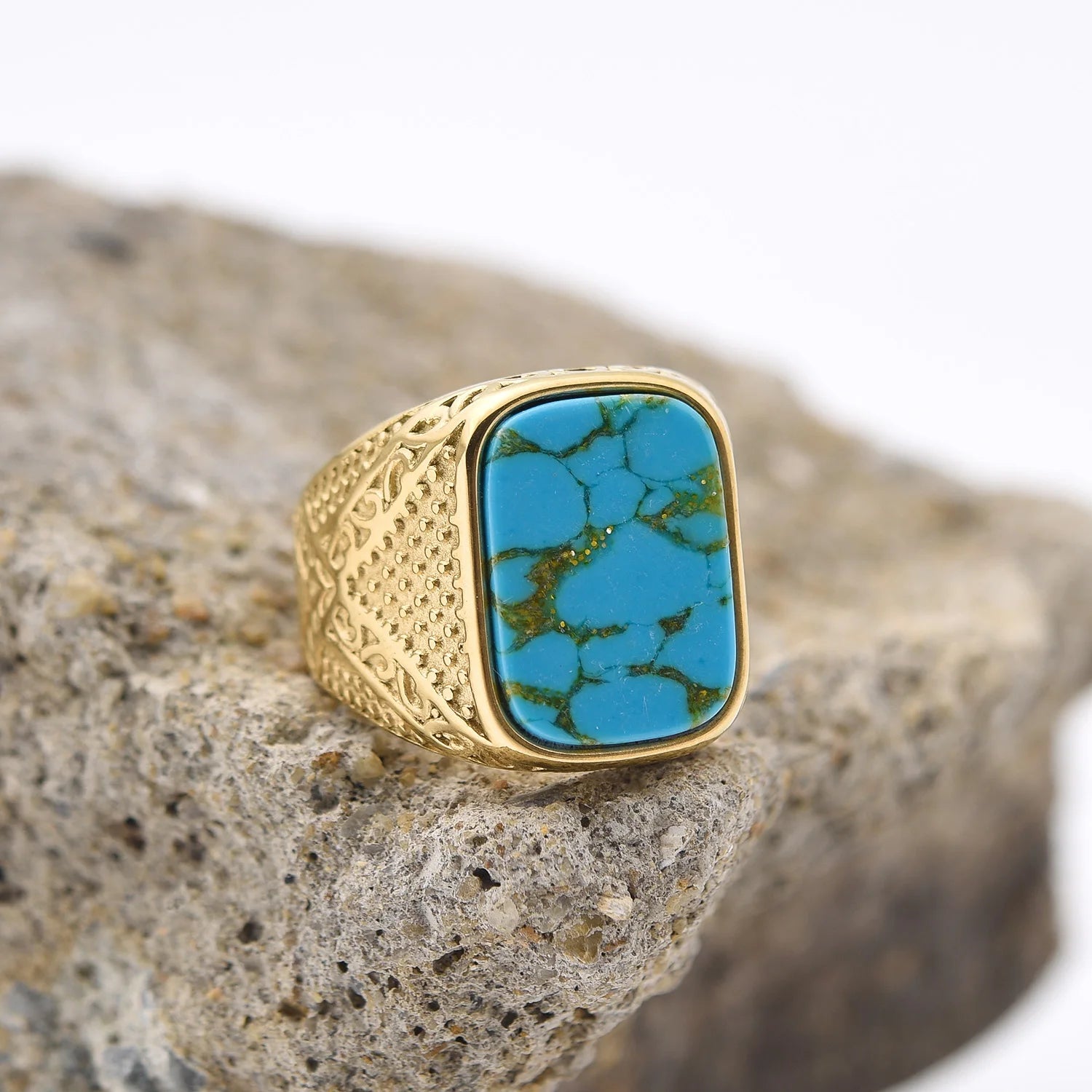 Stone Oval Signet Ring