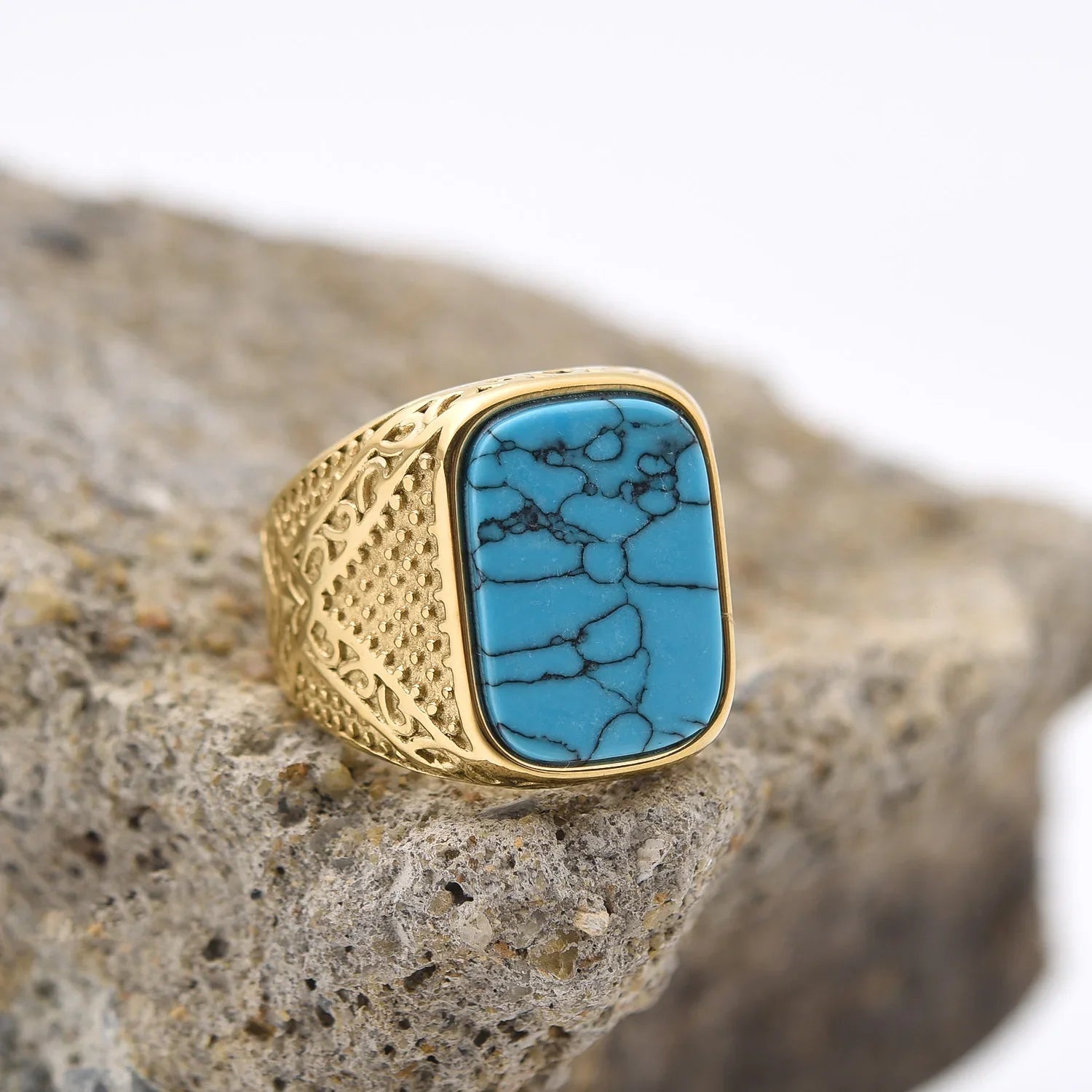 Stone Oval Signet Ring