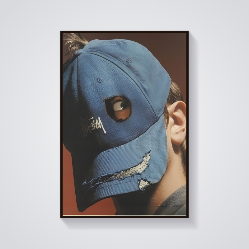 Y2K Stussy Mask Poster