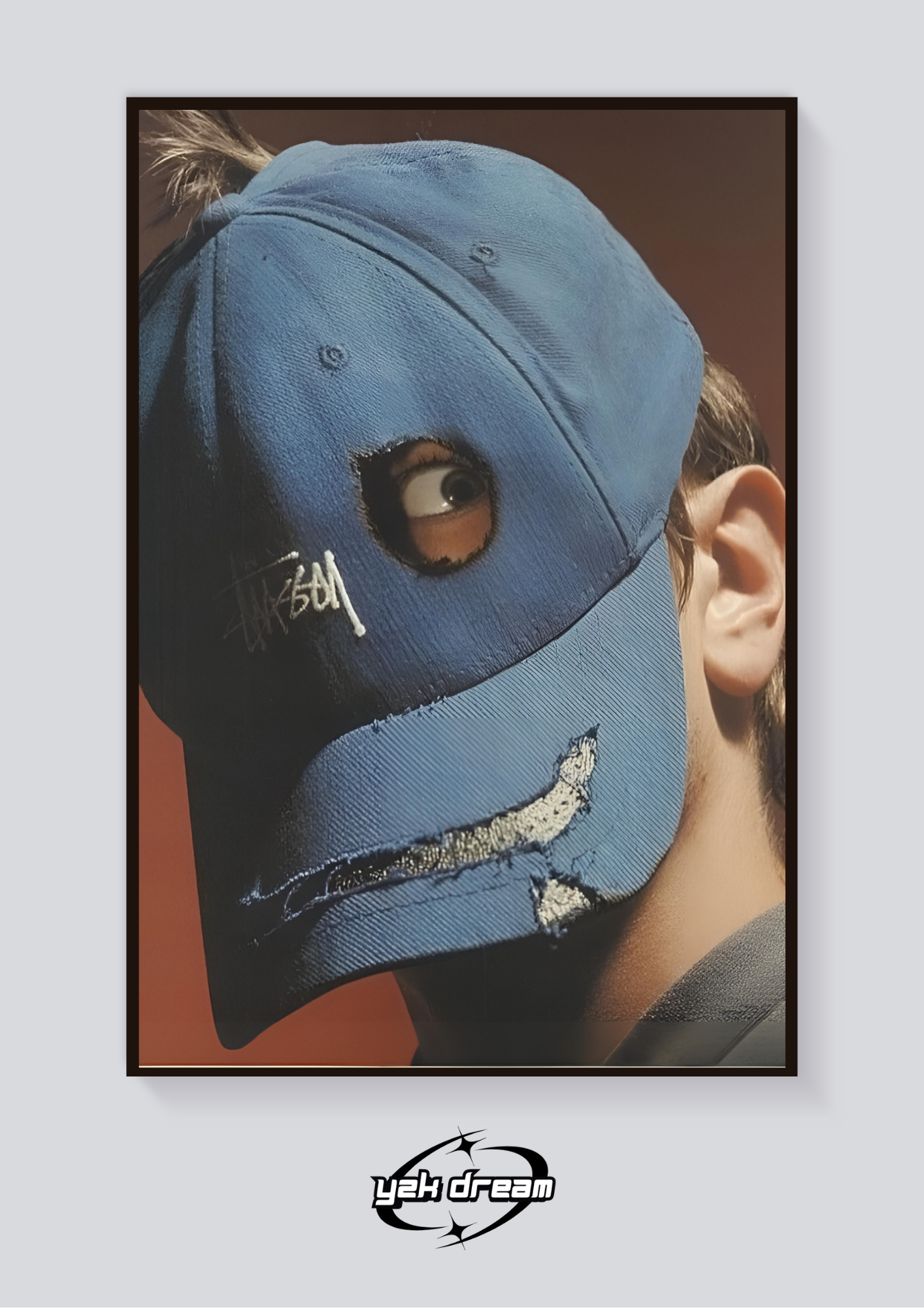 Y2K Stussy Mask Poster