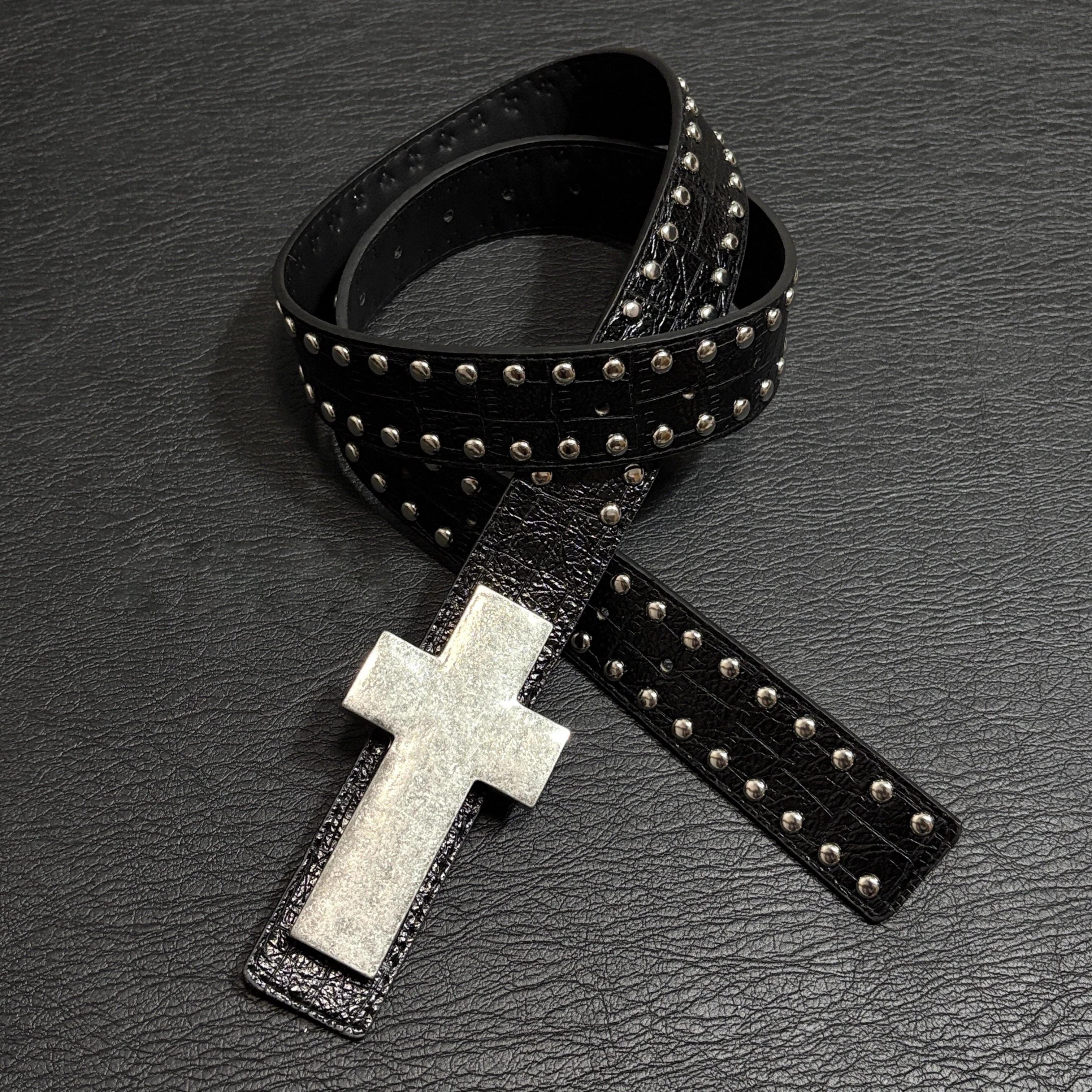 Subculture Y2K Punk Studded Cross Belt
