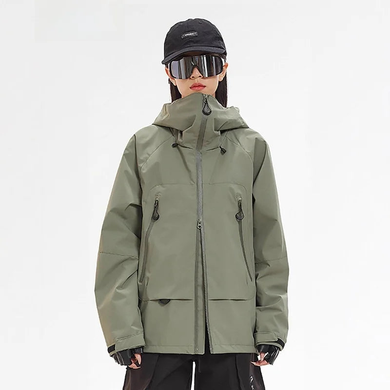 Unisex Y2K Outdoor Windproof Waterproof Single Layer Jacket Coat