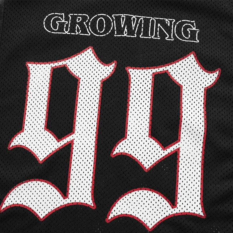 V Neck "Growing 99" Vintage Y2K Football Jersey