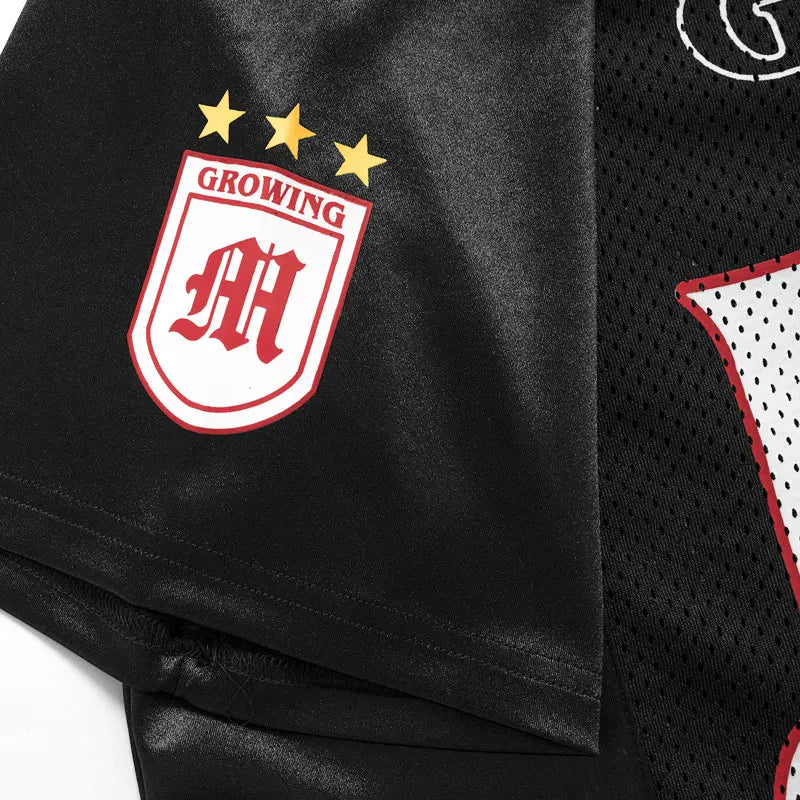 V Neck "Growing 99" Vintage Y2K Football Jersey