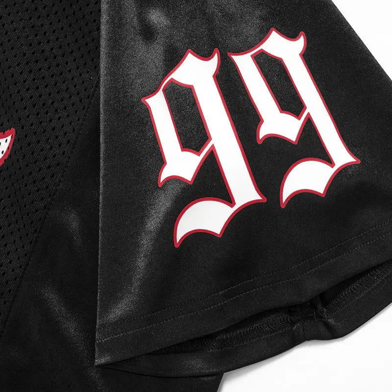 V Neck "Growing 99" Vintage Y2K Football Jersey