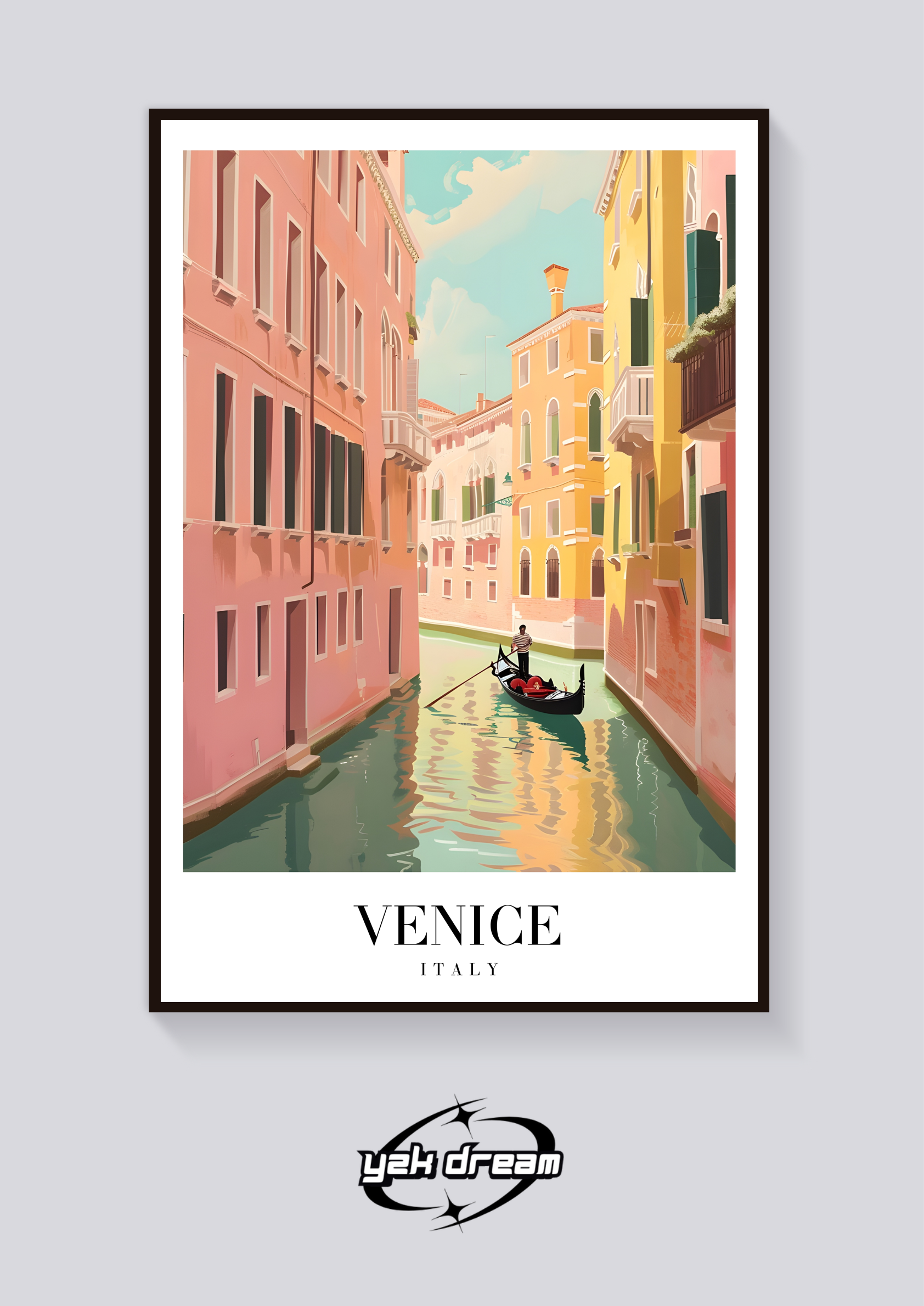 Venice Canal Vintage Poster