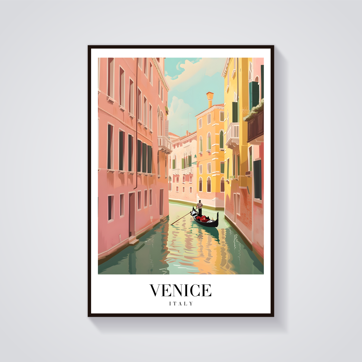 Venice Canal Vintage Poster